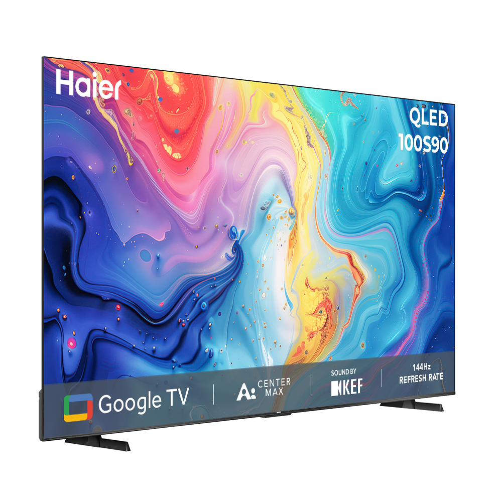 Haier S90 QLED 254cm(100) Google TV | AI Center Max